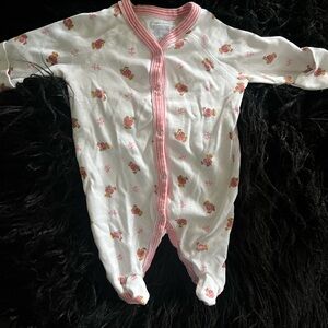 Ralph Lauren baby girl footed sleeper